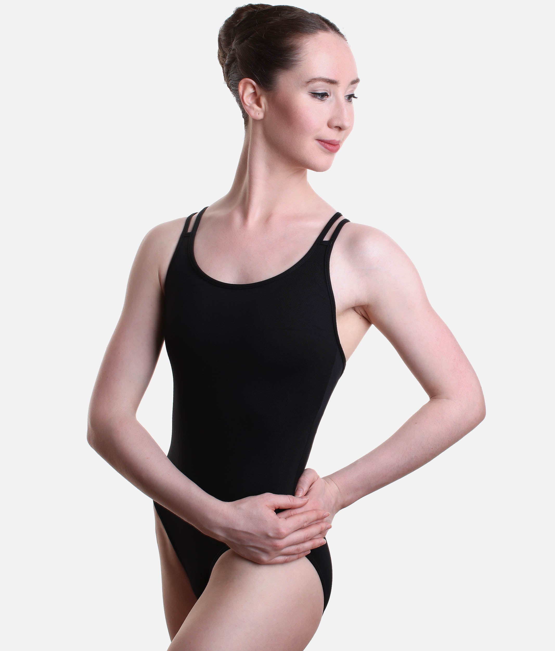 Double Strep Camisole Leotard With Star Design Back - SL 96