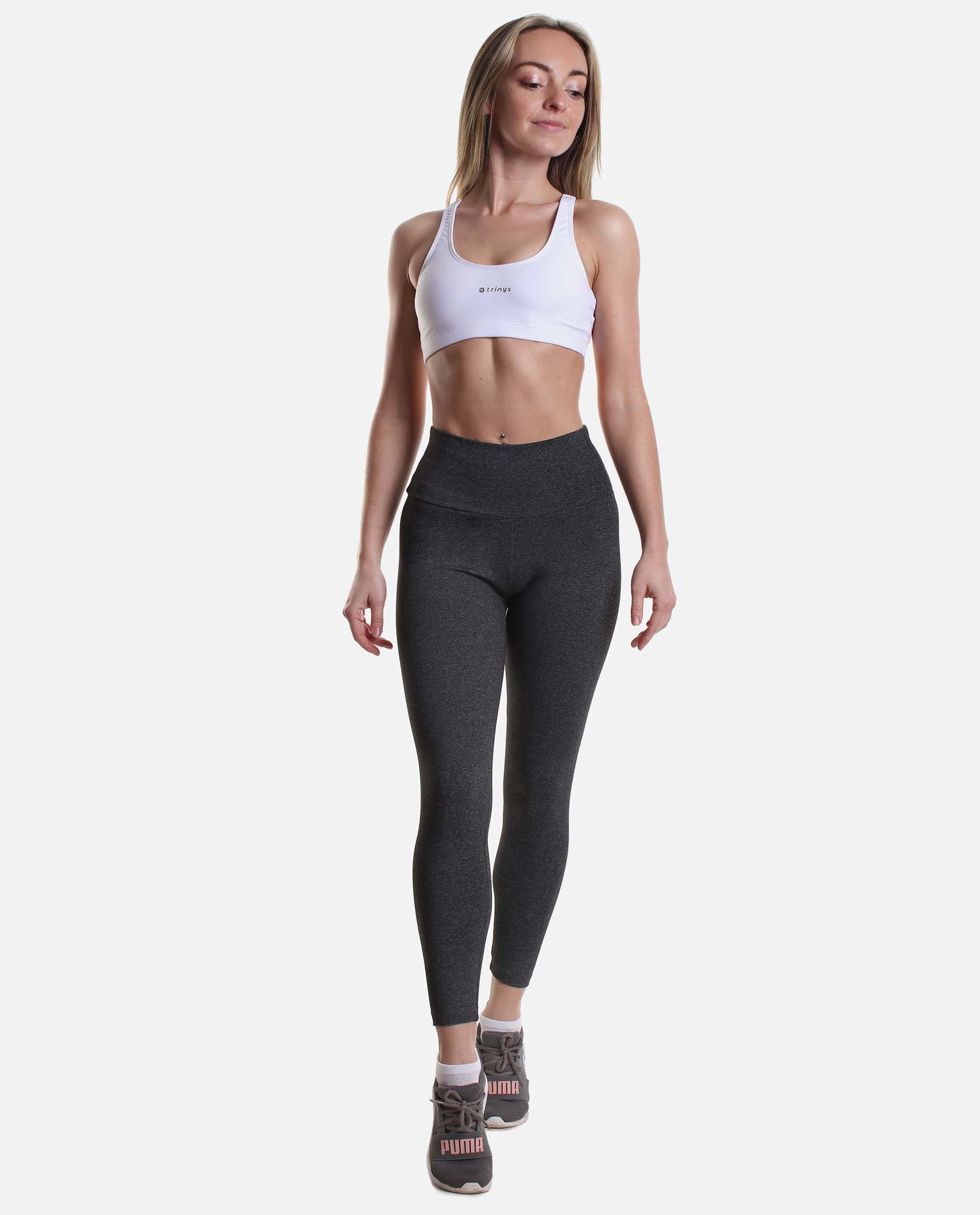 Compression Leggings, Grey A723 - Trinys Activewear UK & Ireland – So Danca