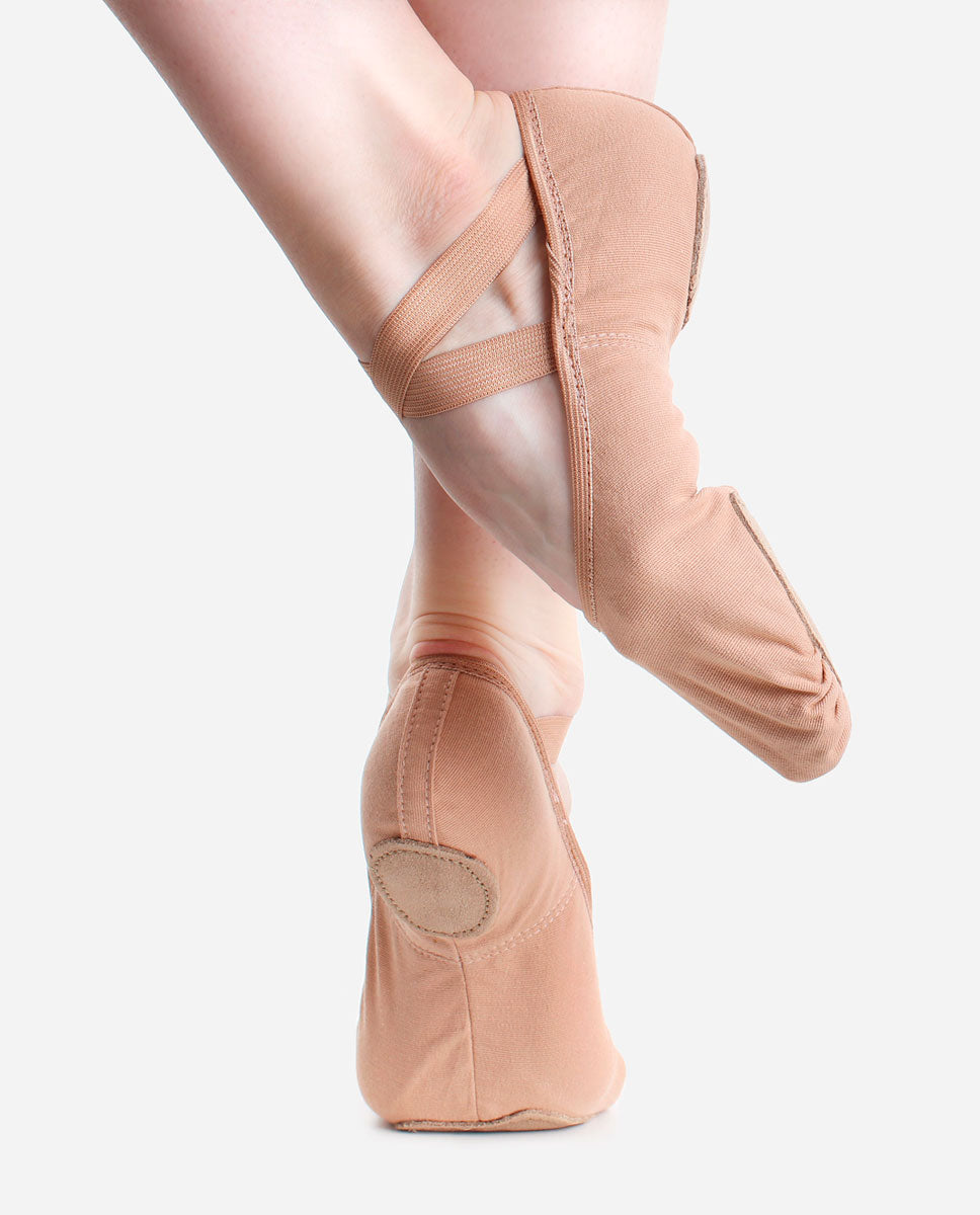 Stretch Canvas, Medium Width Ballet Flat - SD 16L