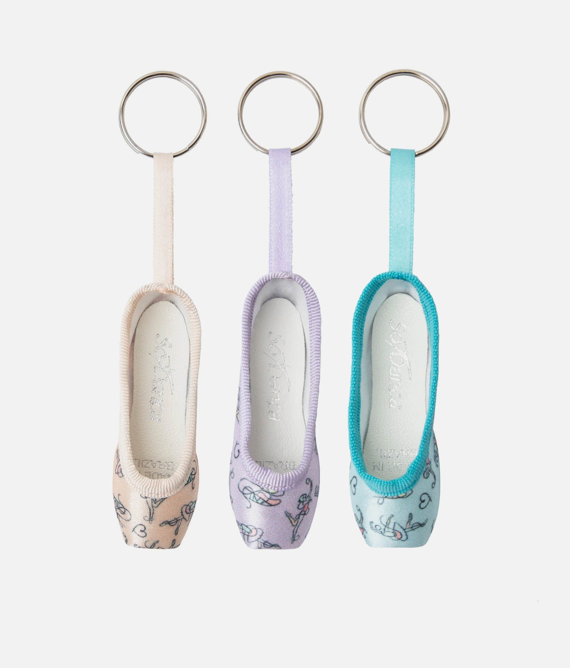 Pointe Shoe Keyring - 016 #salmon_one