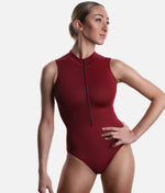 High Neck Dance Leotard, Front Zip 