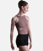 So Danca Flow Ease High-Waist Dance & Pilates Shorts – Ebano Brown & Black | SD2561 