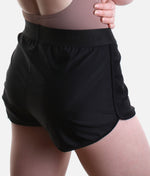 So Danca Flow Ease High-Waist Dance & Pilates Shorts – Ebano Brown & Black | SD2561 