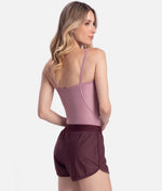 So Danca Flow Ease High-Waist Dance & Pilates Shorts – Ebano Brown & Black | SD2561 