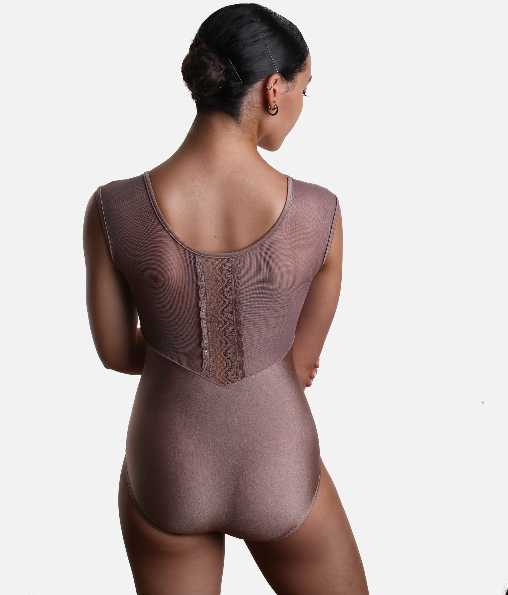 Premium Lace Detail Ballet Leotard - SD2393 #nut_P