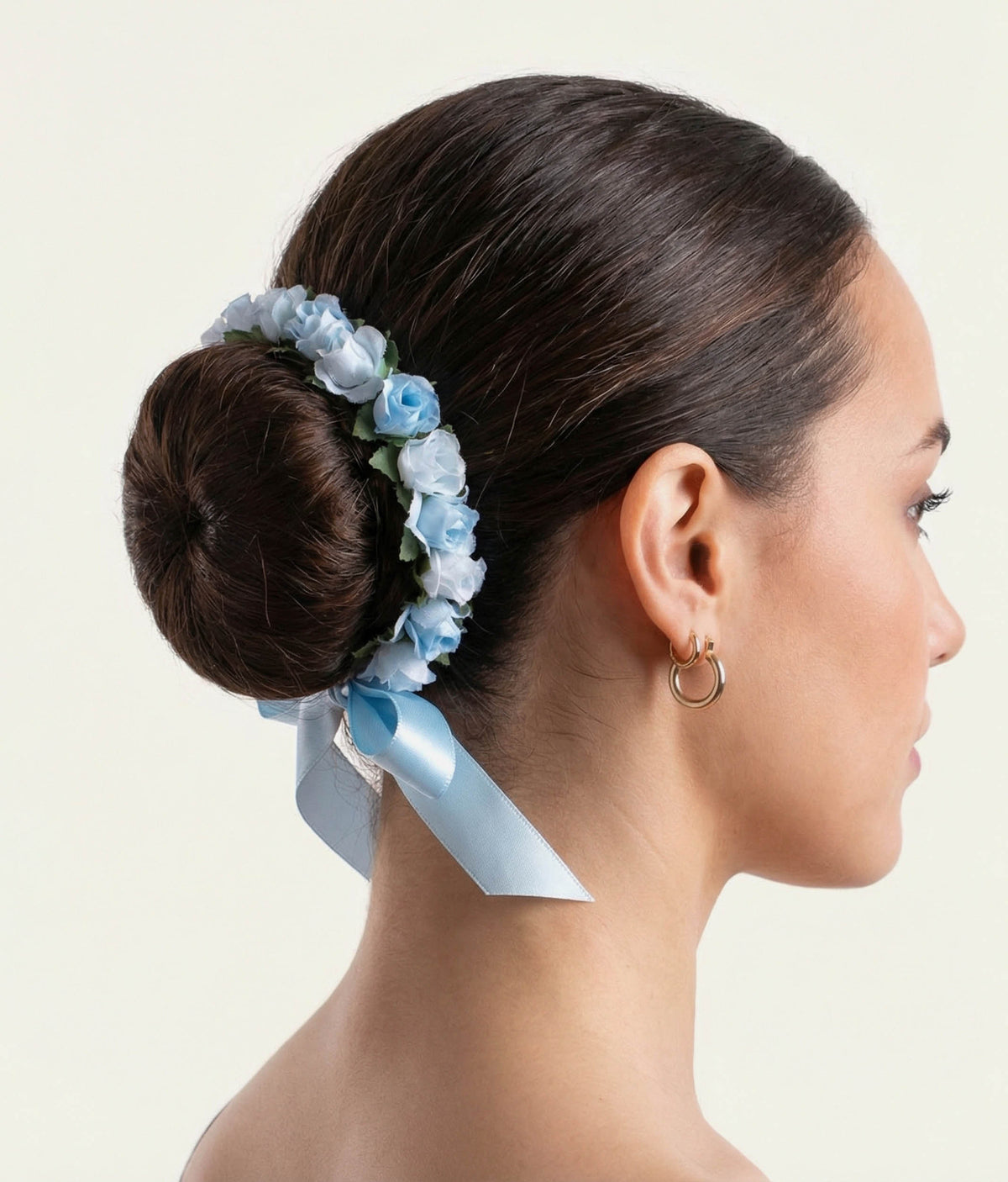 Floral Ballet Bun Wreath - 5614