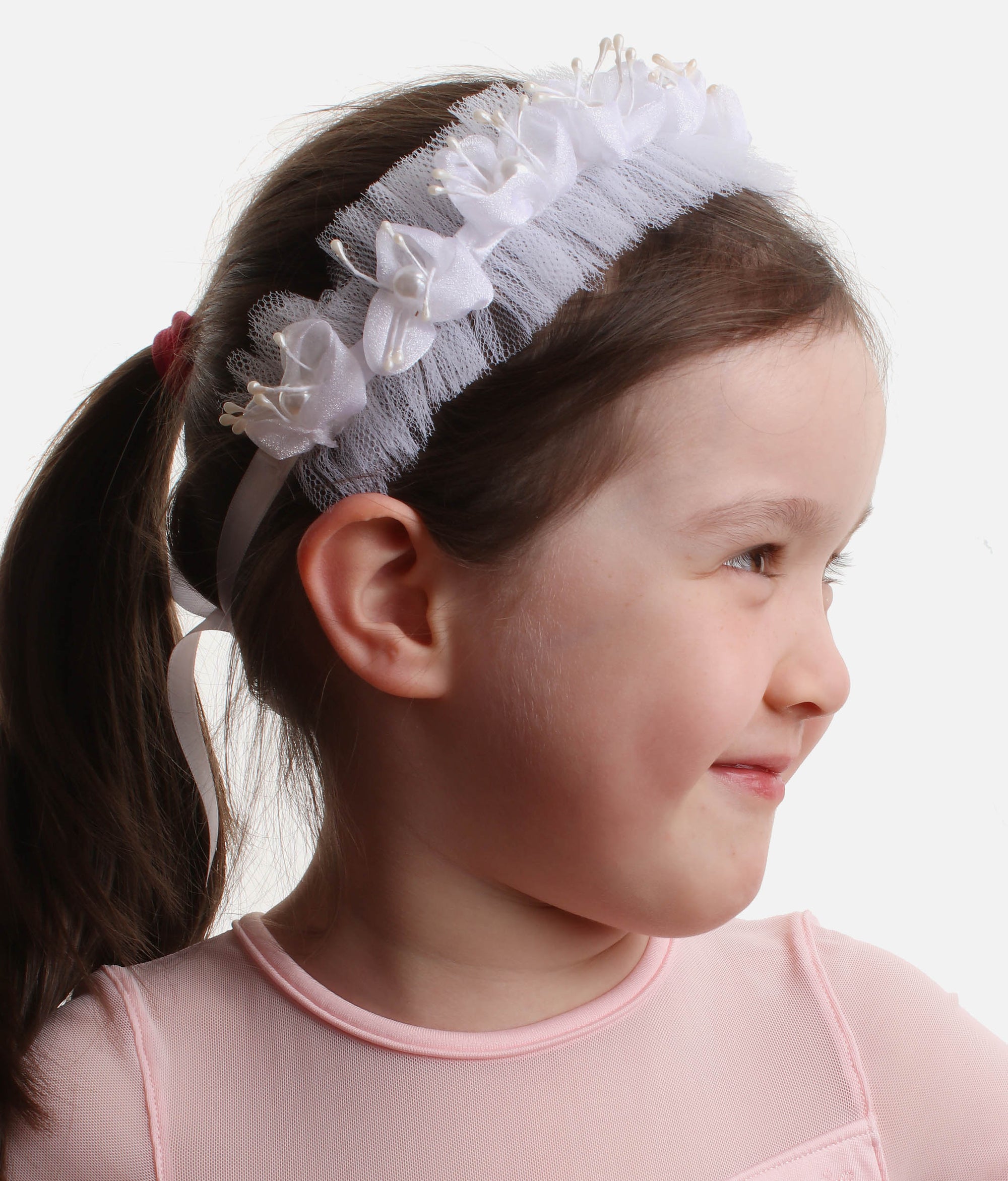 Hair Floral Wreath - 760 #white_one