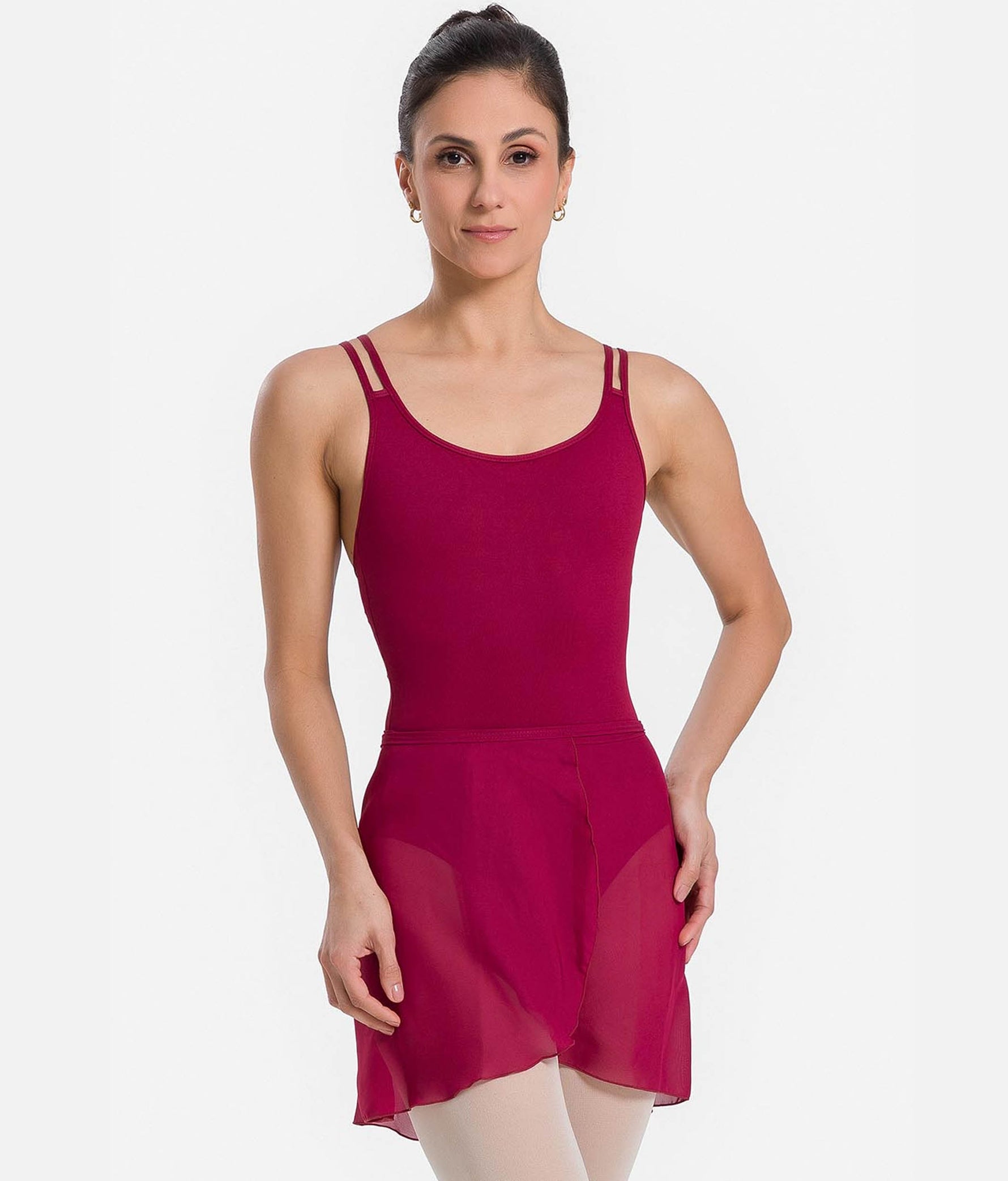 Classic Wrap Ballet Skirt - SL60 #burgundy_P