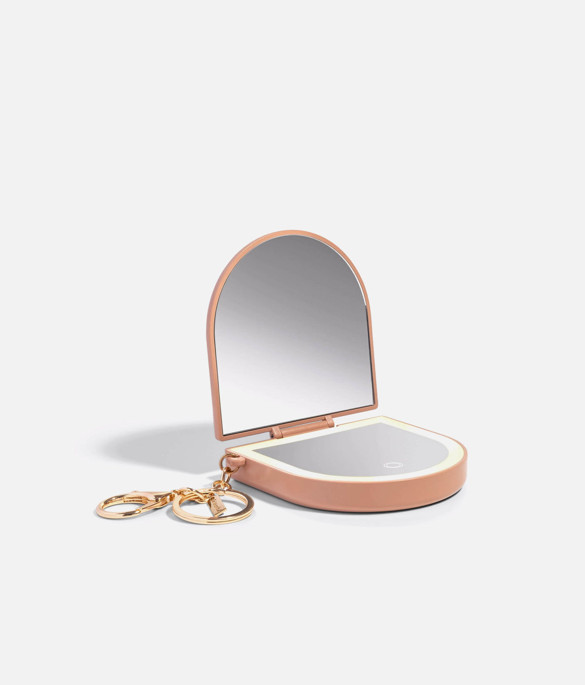 Terracotta Compact Mirror with LED Light