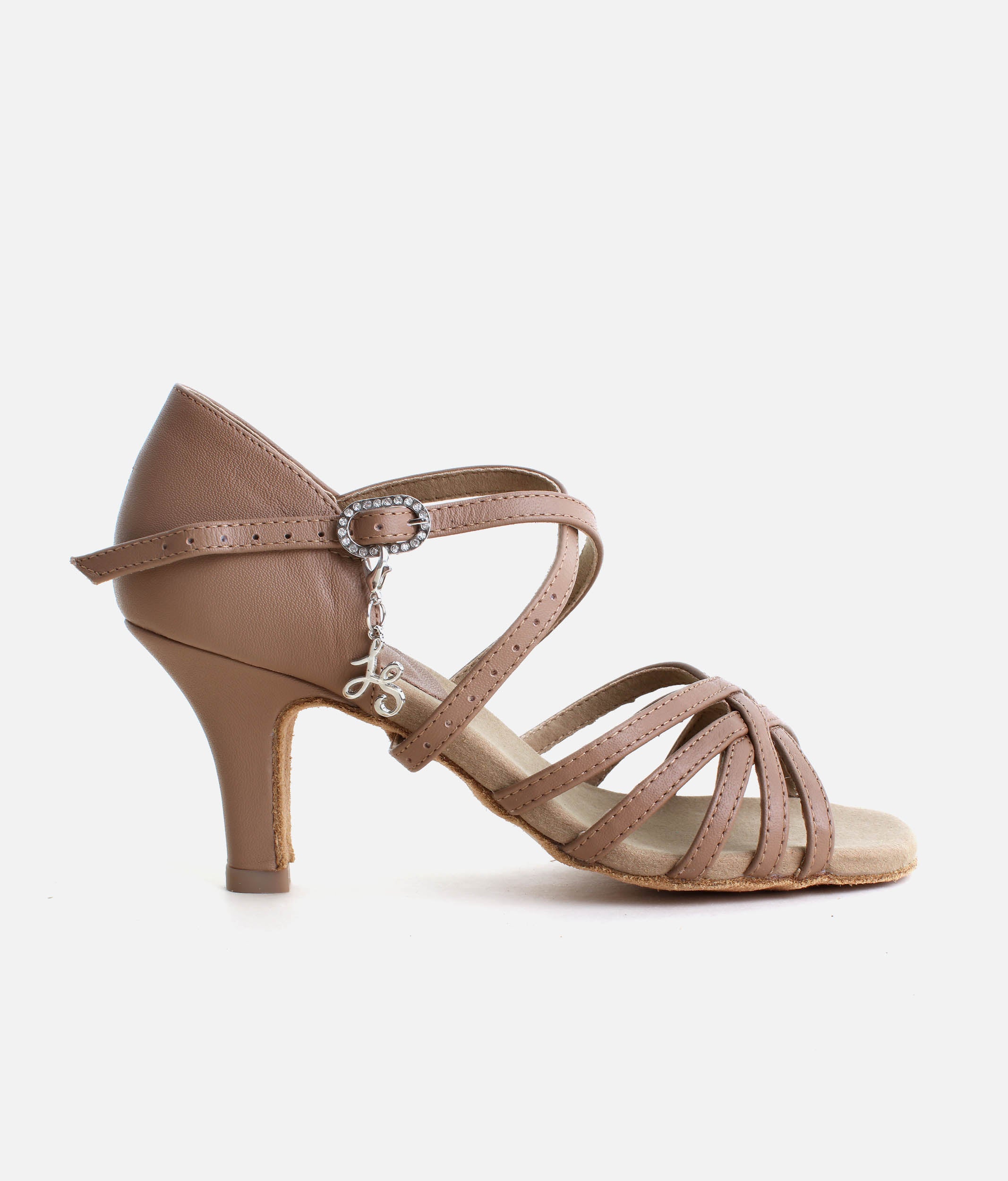 Latin Dance Sandals, 3” Heel with Hybrid Sole | BL305 CHA CHA #caramel_1-uk
