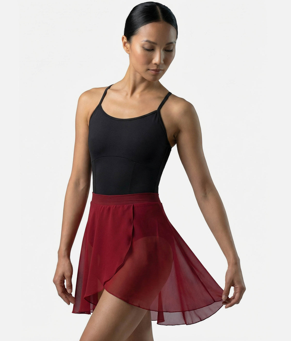 Women’s Pull-On Ballet Skirt, Lightweight Crepe Dance Skirt | SL93 