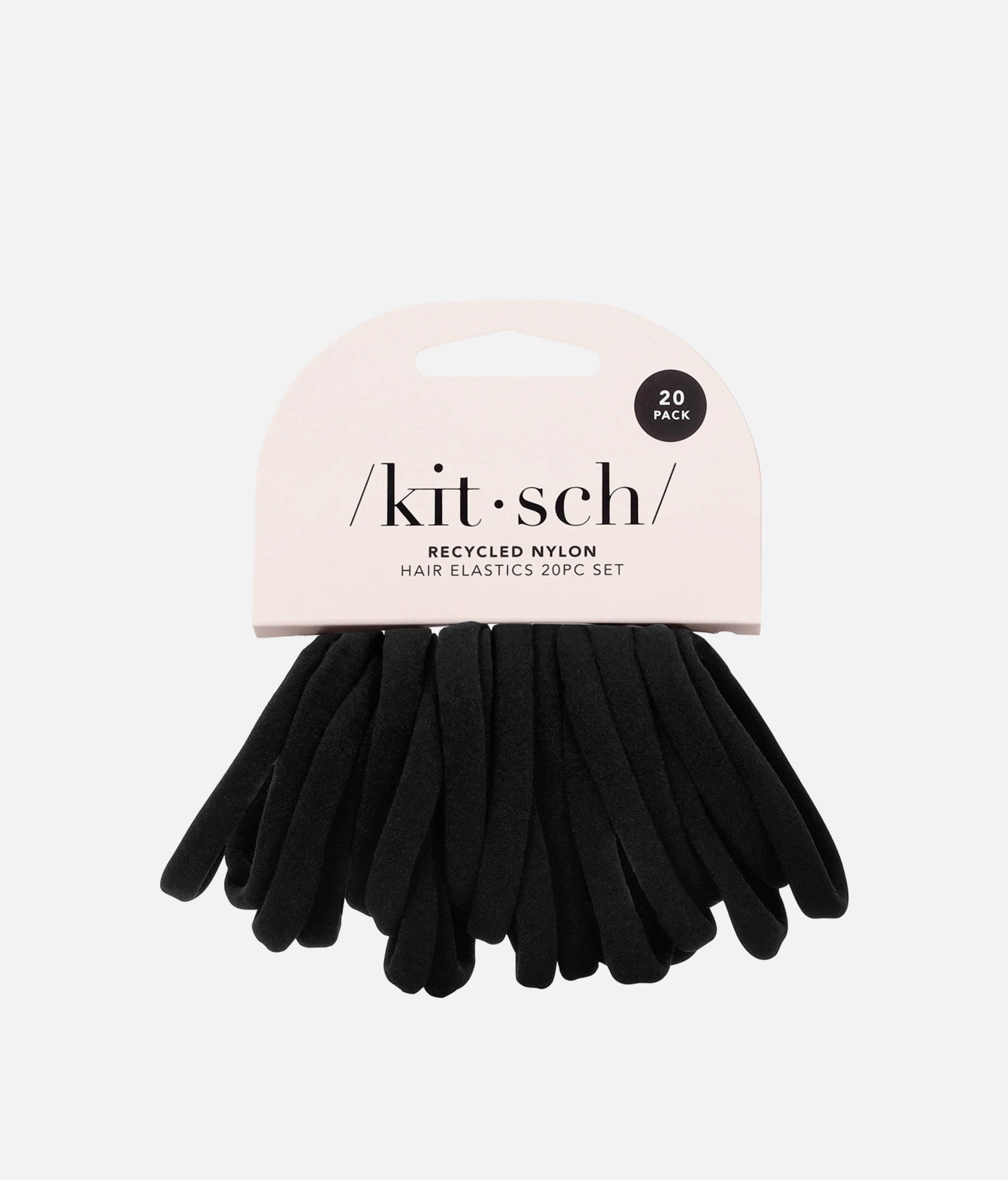 Recycled Nylon HAIR ELASTICS for All Hair Types - Soft, Strong & Stylish 