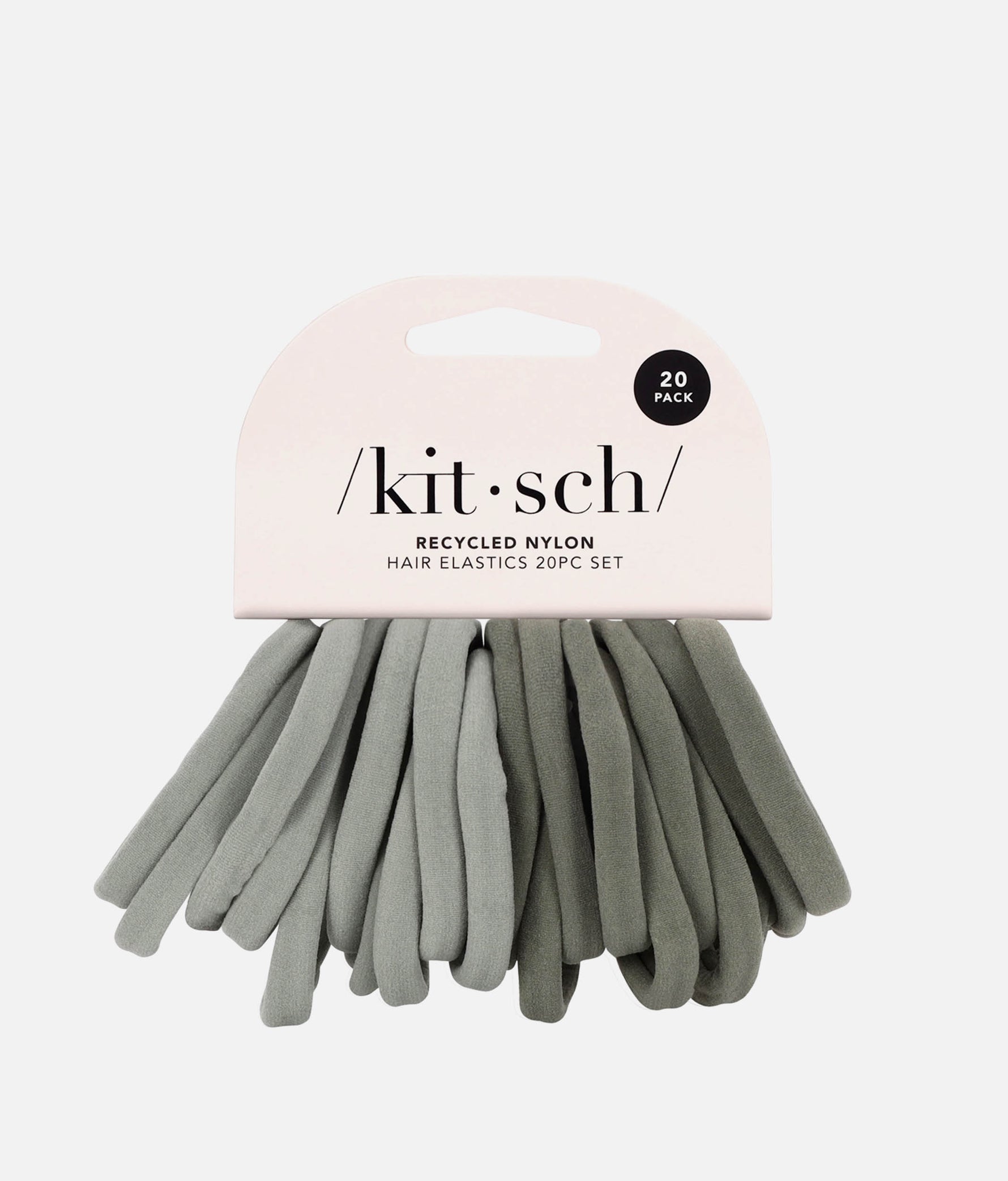 Recycled Nylon HAIR ELASTICS for All Hair Types - Soft, Strong & Stylish 