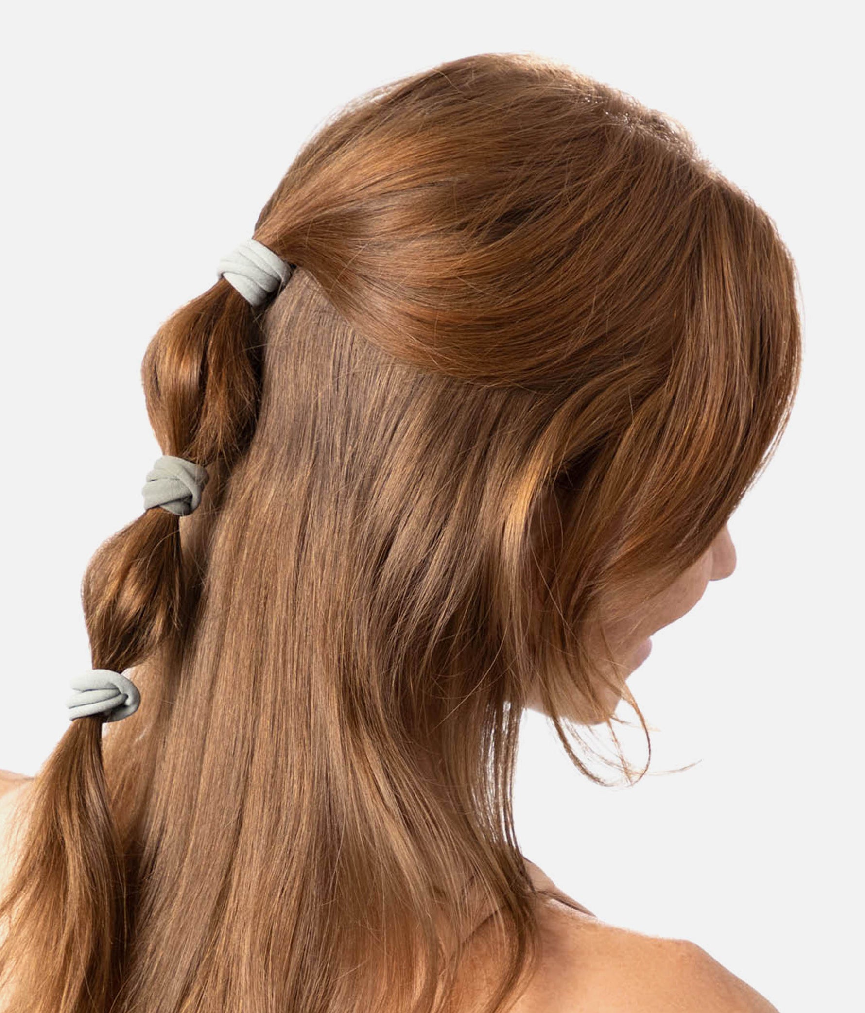 Recycled Nylon HAIR ELASTICS for All Hair Types - Soft, Strong & Stylish 