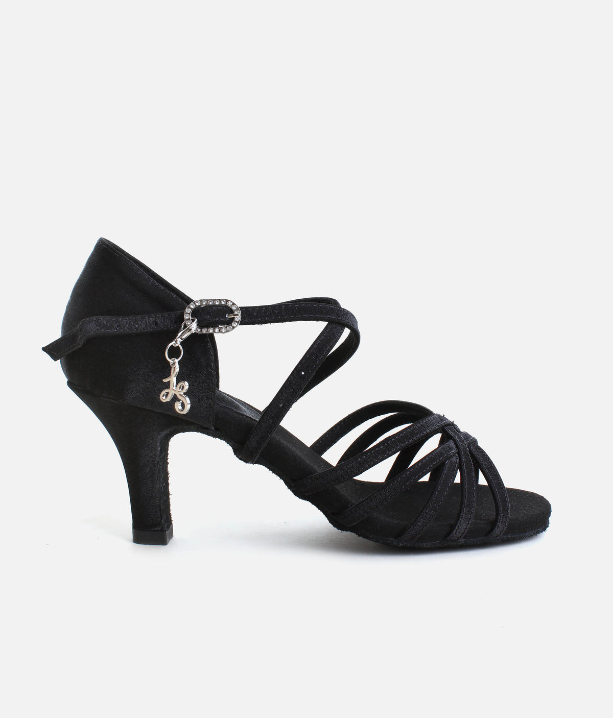 Satin Latin Dance Sandals with Hybrid Sole | BL304 CHA CHA