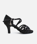 Satin Latin Dance Sandals with Hybrid Sole | BL304 CHA CHA
