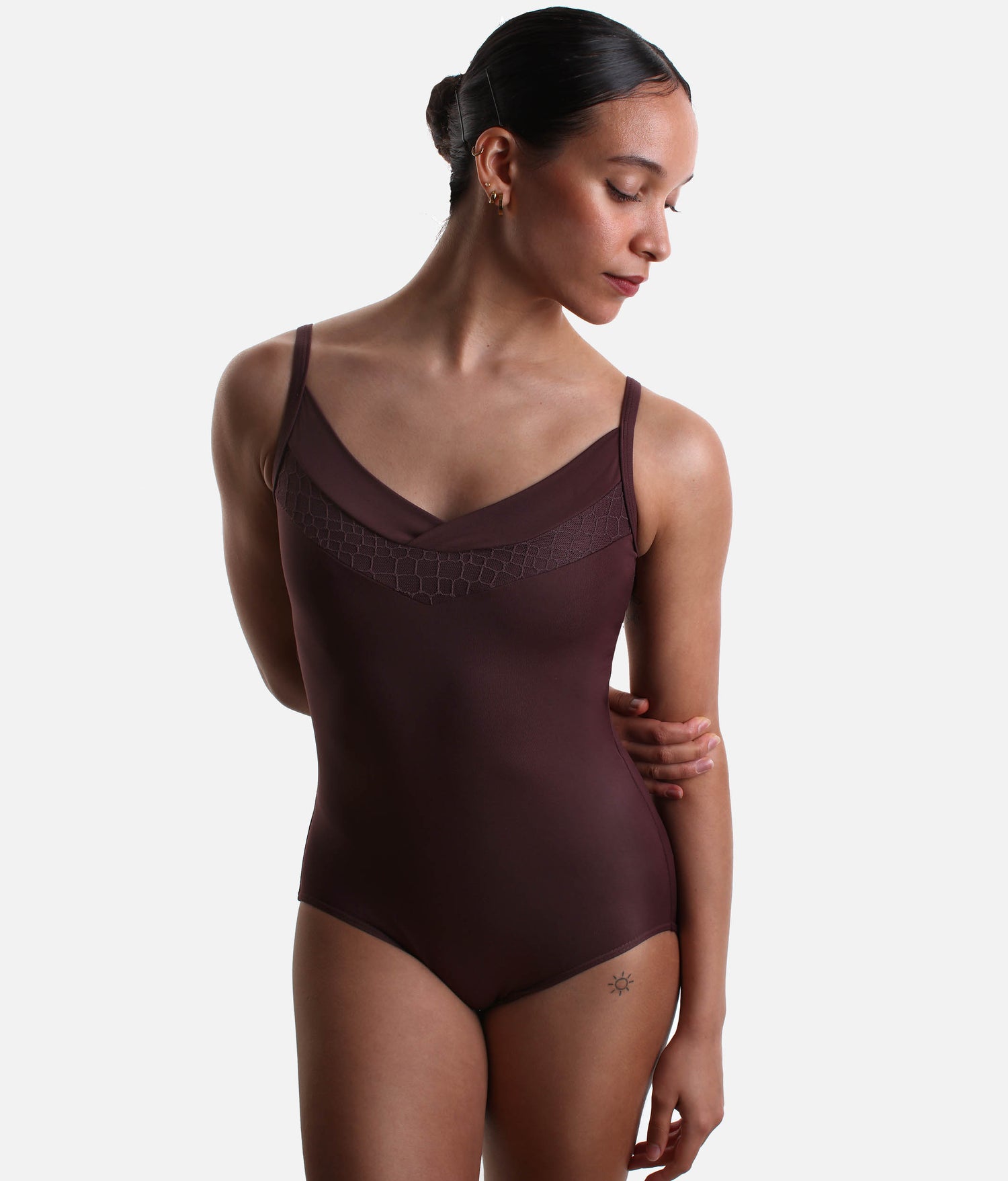 RAVENA Camisole Dance Leotard, Elegant Open Back Style | BY64