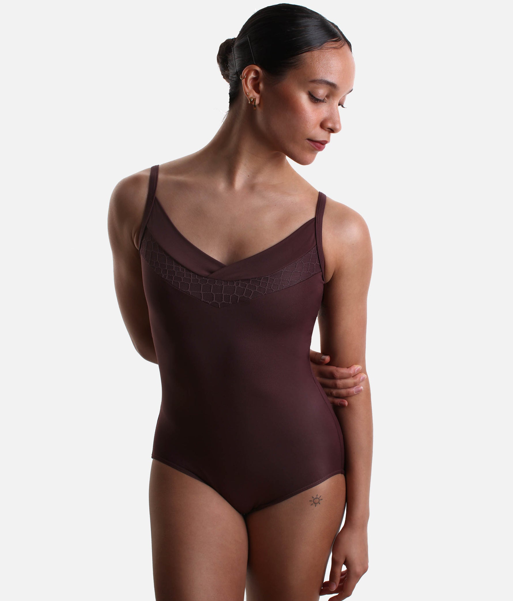 RAVENA Camisole Dance Leotard, Elegant Open Back Style | BY64