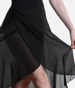 Women’s Long Ballet Skirt, Flowing Mock Wrap Dance Skirt | SL227