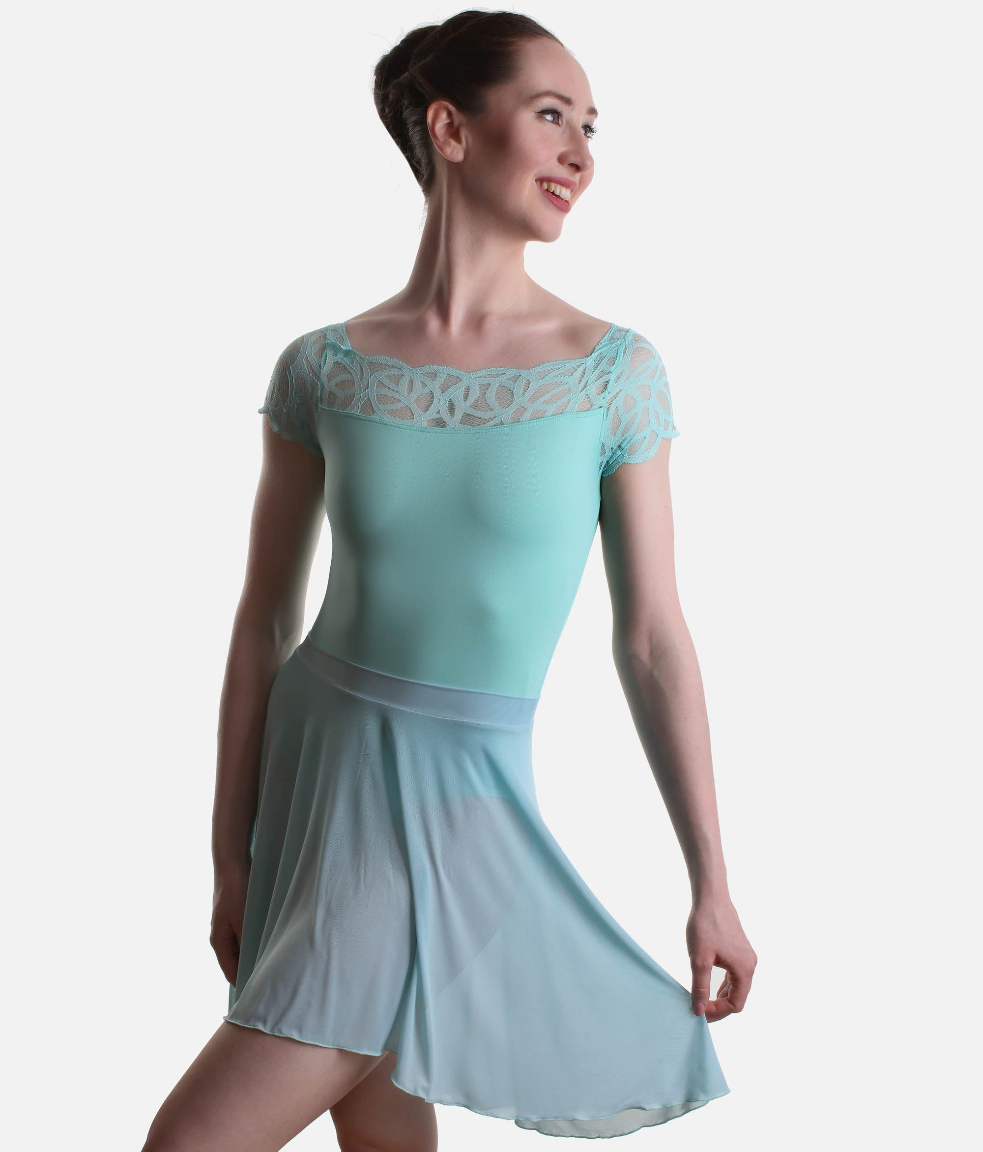 High-Low Dance Skirt, Light & Flowy - RDE2736 #ocean_P