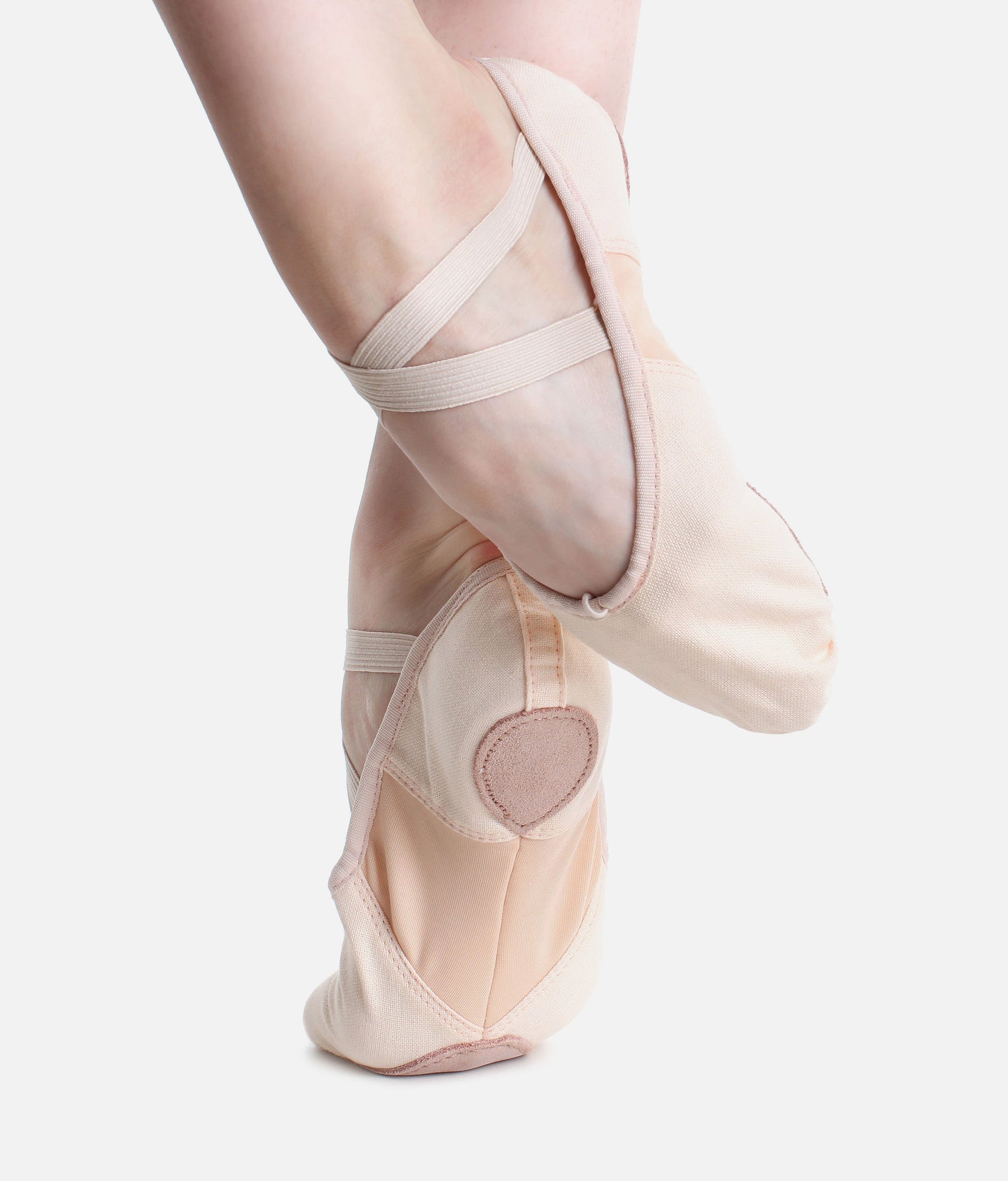 Canvas Split-Sole Ballet Shoe - BAE13 #pink_1-UK