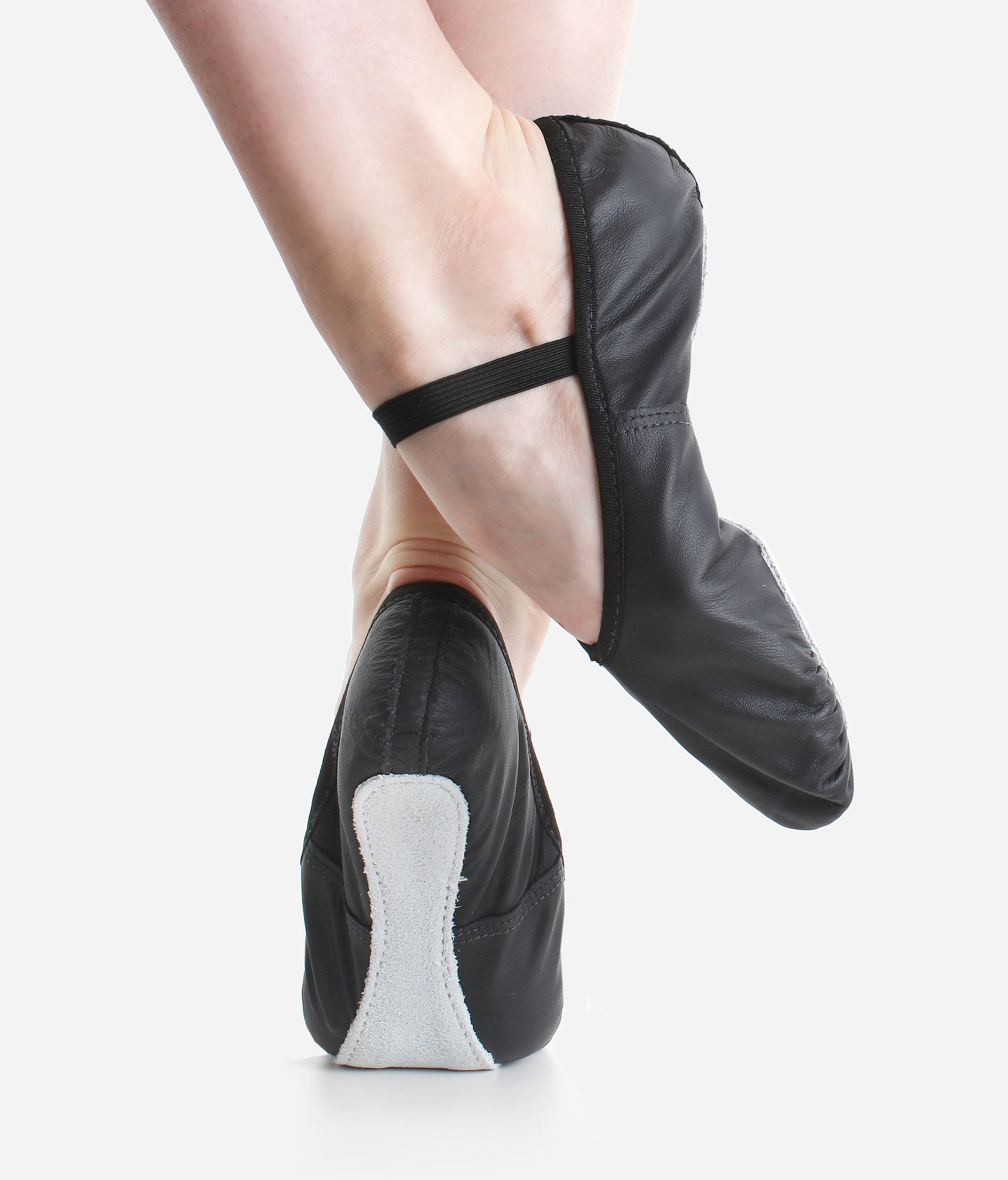 Wide-fit, Leather Full Sole Ballet Shoe - BAE90 