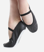 Wide-fit, Leather Full Sole Ballet Shoe - BAE90 