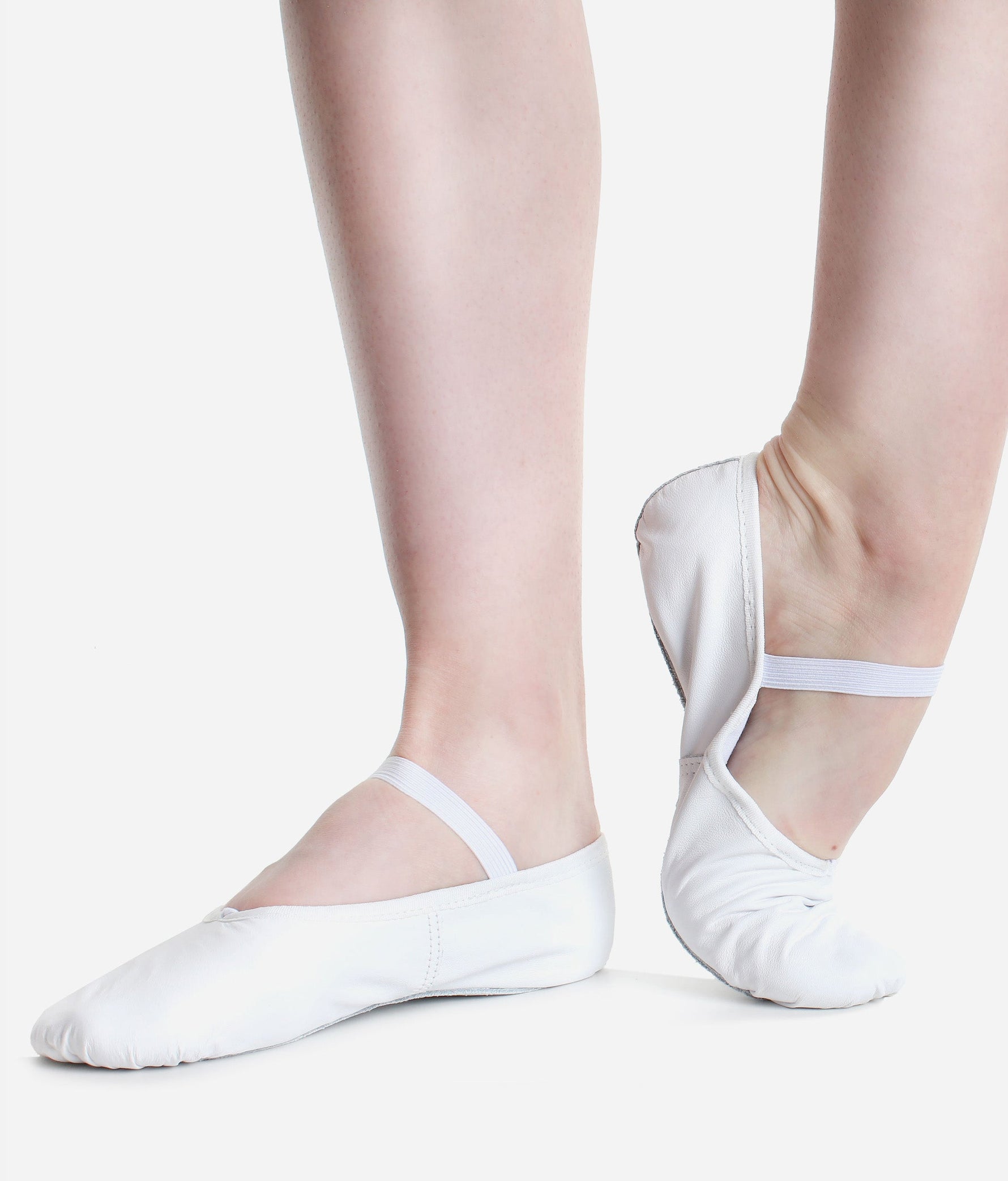 Wide-fit, Leather Full Sole Ballet Shoe - BAE90 