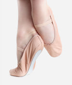 Wide-fit, Leather Full Sole Ballet Shoe - BAE90 