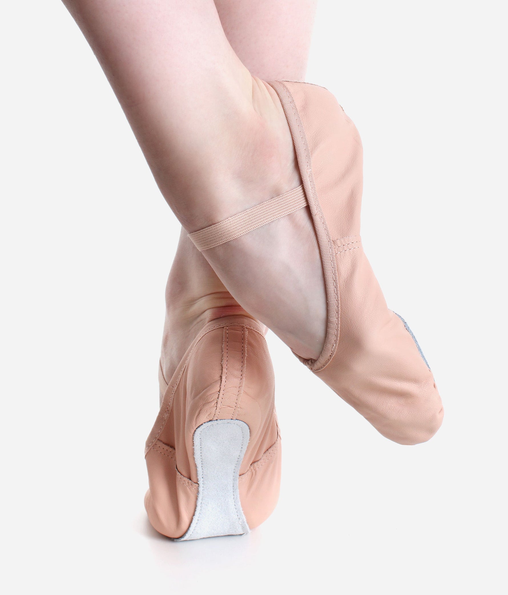 Wide-fit, Leather Full Sole Ballet Shoe - BAE90 