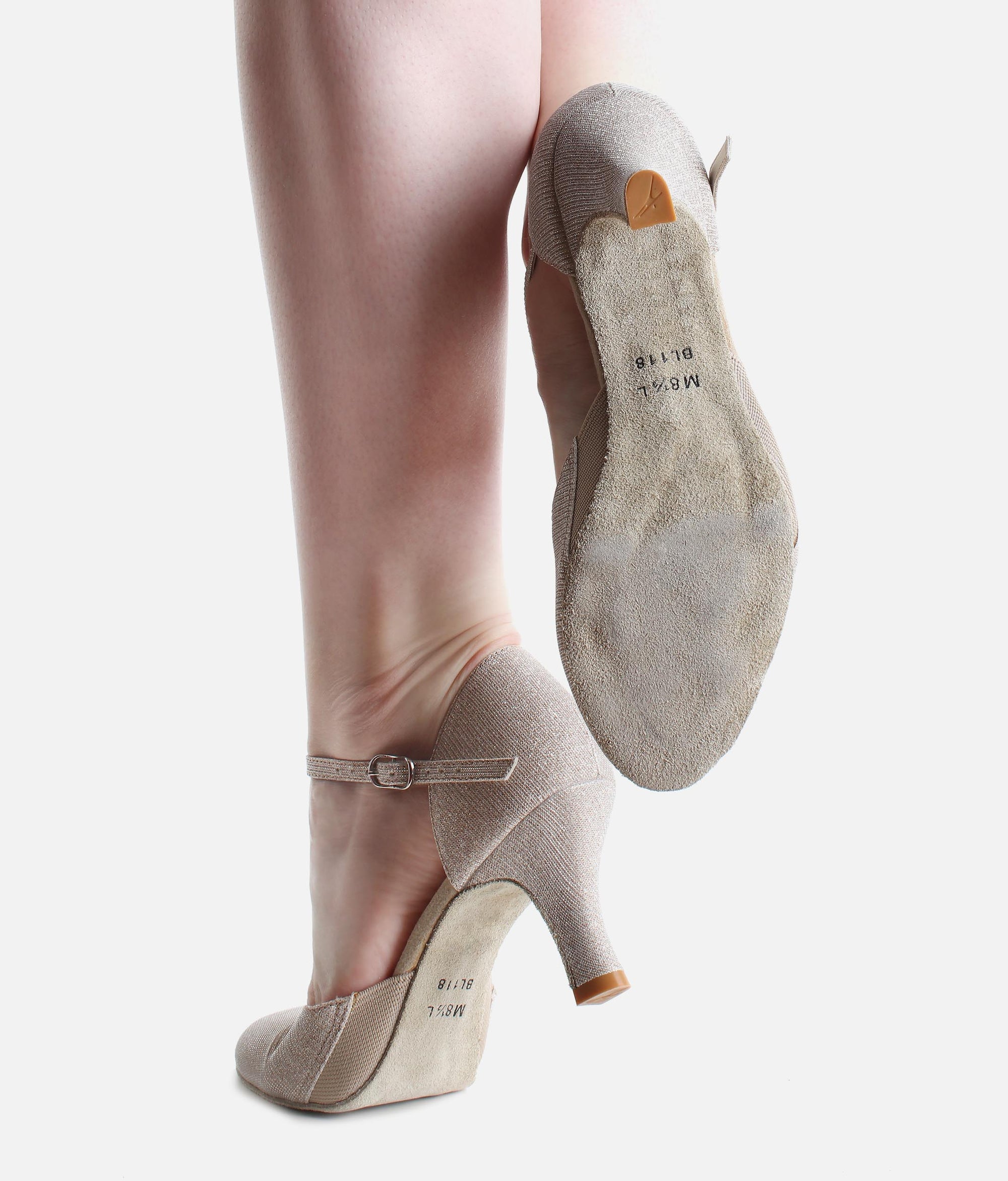 Closed Toe Ballroom Shoe - BL 118 #gold_3-UK