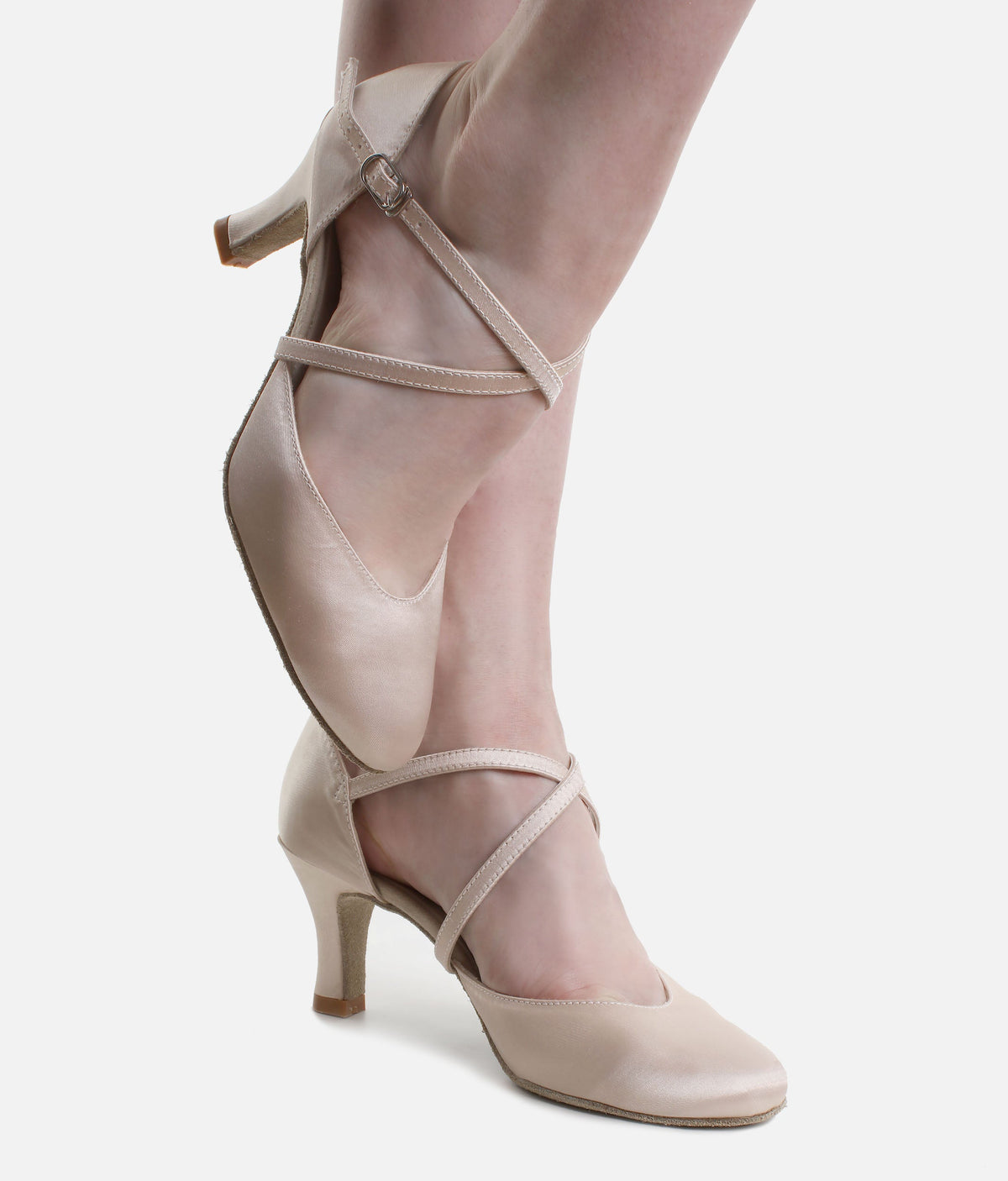 Satin Cross Strap Dance Shoe - BL 156 