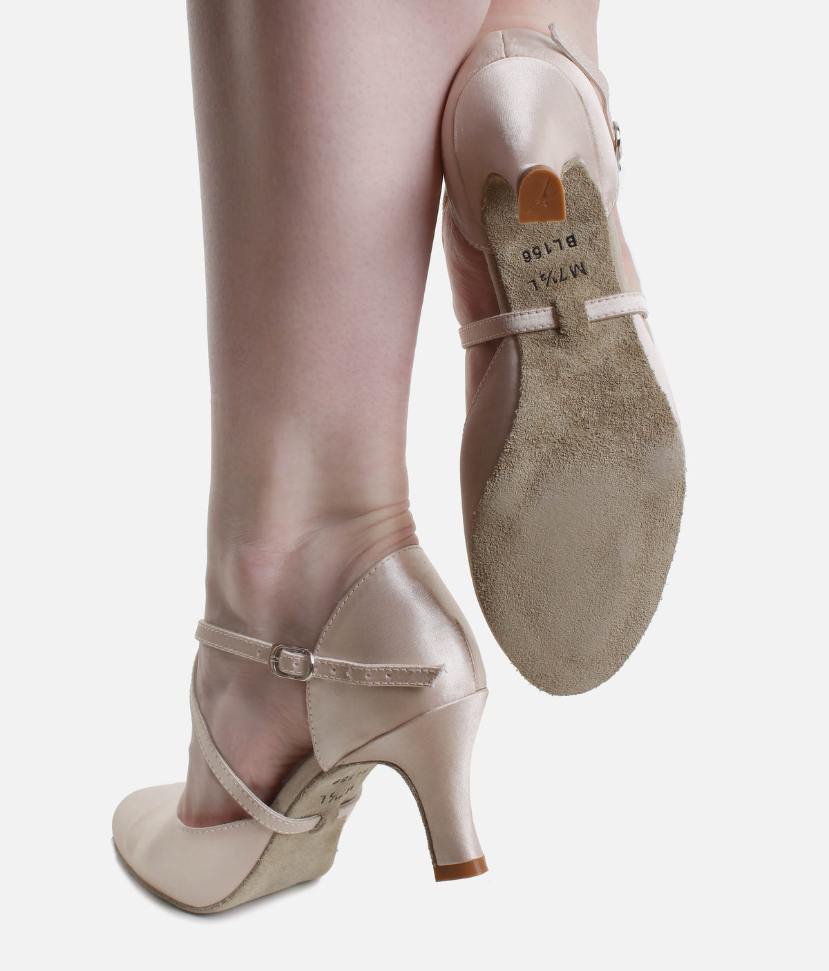 Satin Cross Strap Dance Shoe - BL 156 