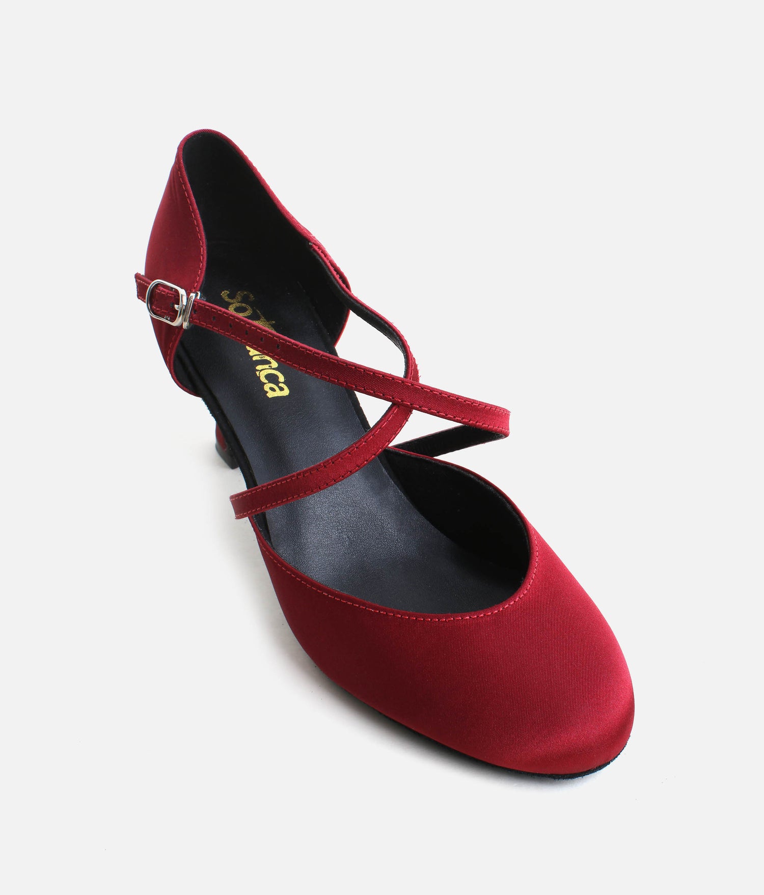 Ballroom Practice Shoes for Women, Satin Dance Heels with Arch Support - BL156 