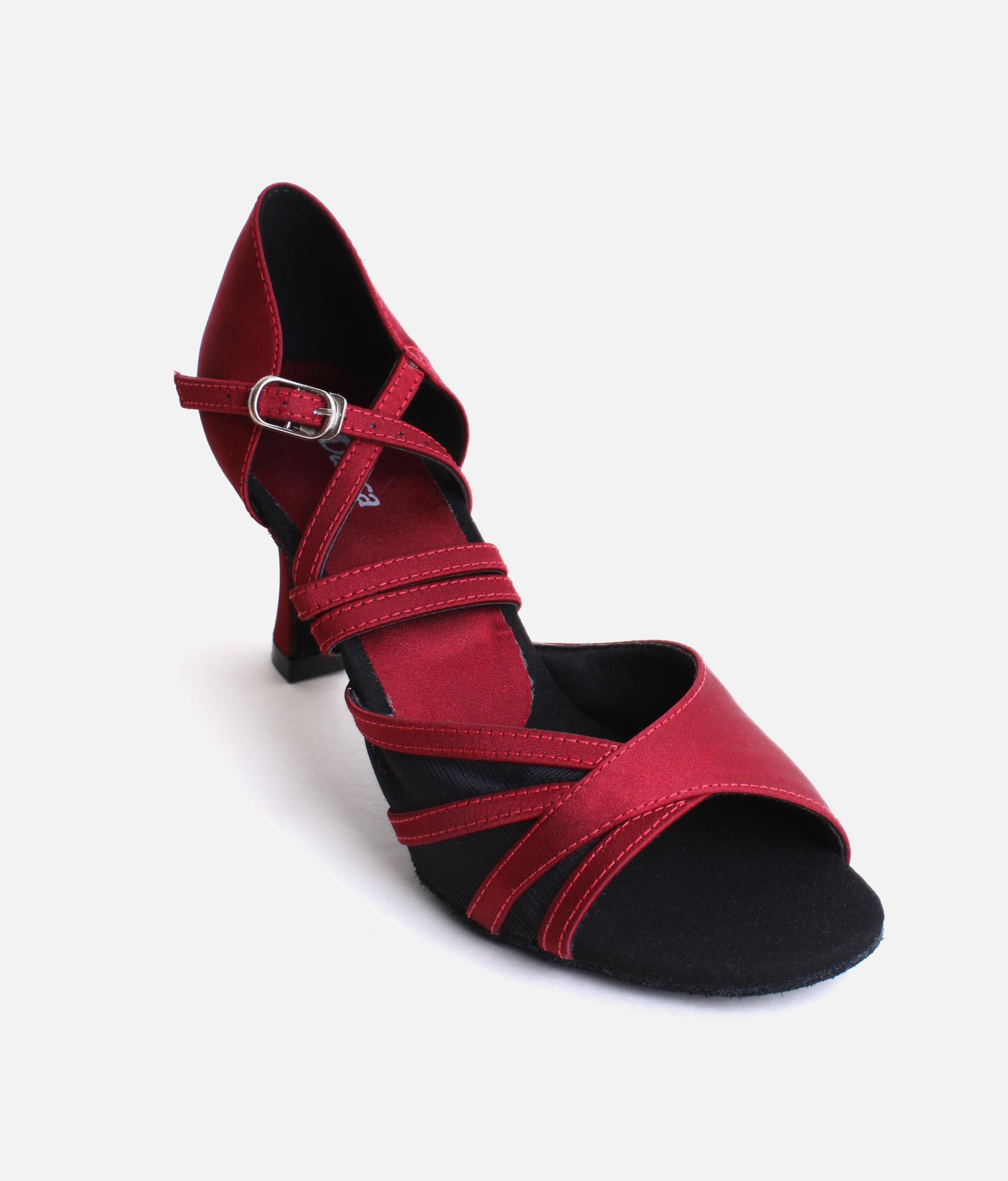 Satin Ballroom & Latin Dance Shoes for Women with Elegant Mesh Design - BL162 