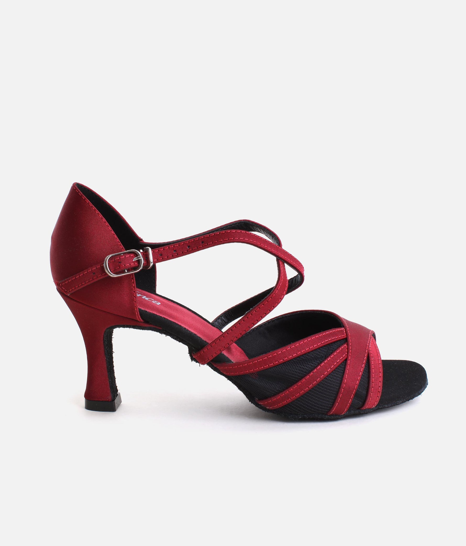 Satin Ballroom & Latin Dance Shoes for Women with Elegant Mesh Design - BL162 
