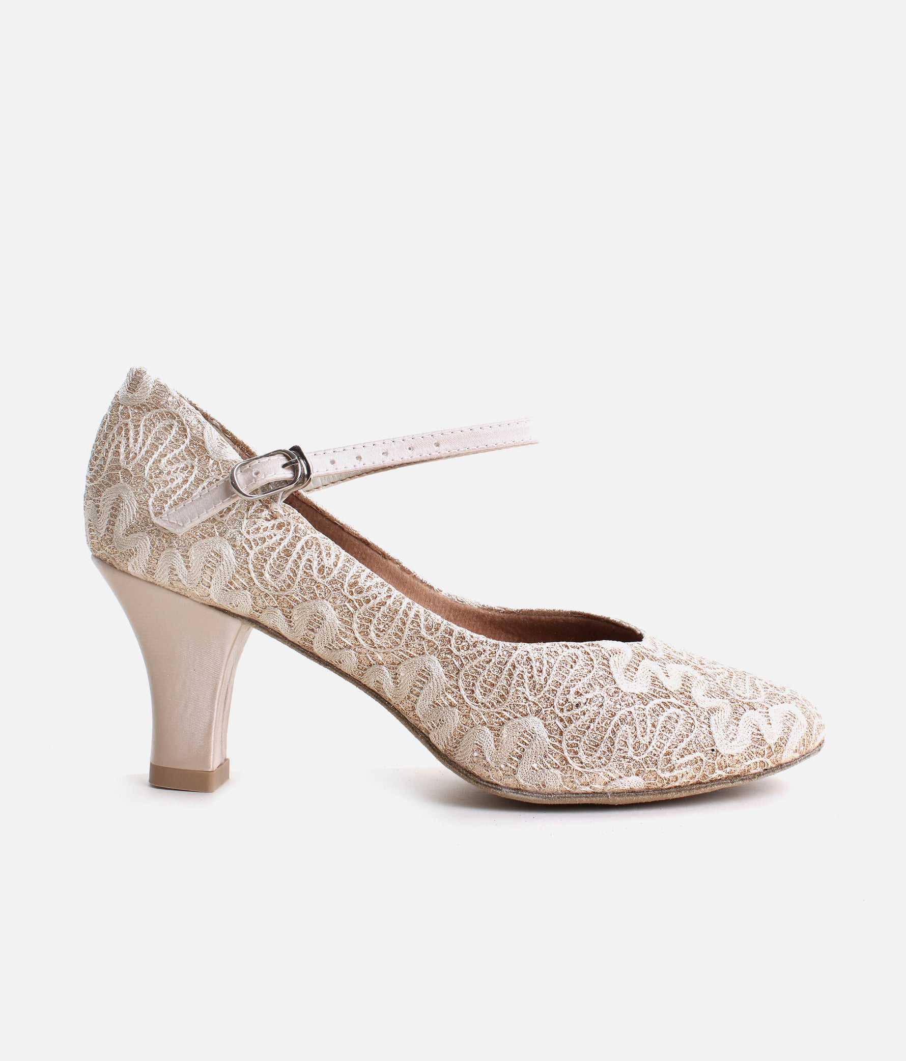 Ballroom Dance Shoes - Practice Dance Shoes - BL 166 #gold_3-UK