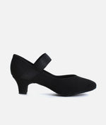 Low Heel Ballroom & Practice Dance Shoes - Black | BL184