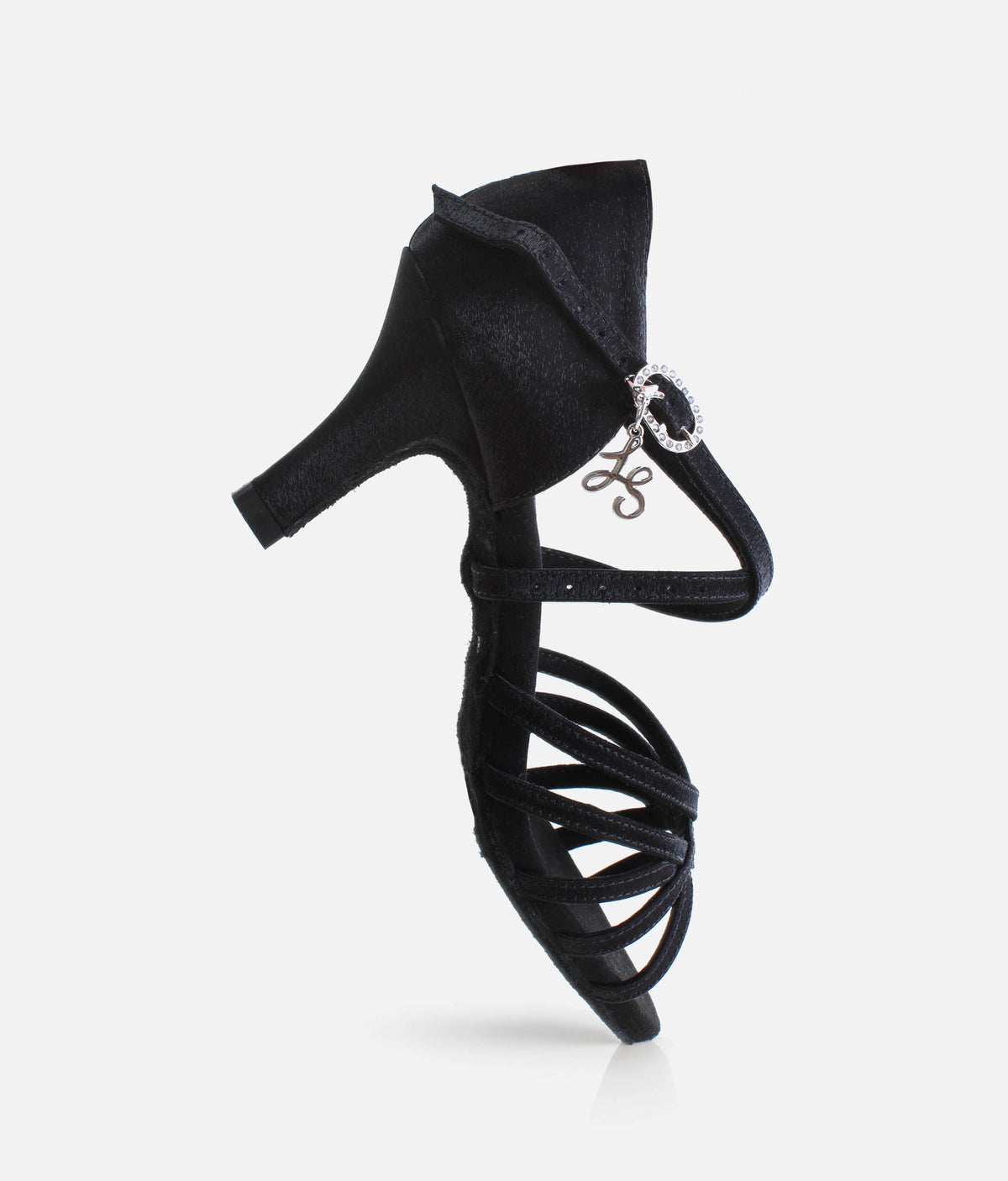 Satin Latin Dance Sandals with Hybrid Sole | BL304 CHA CHA