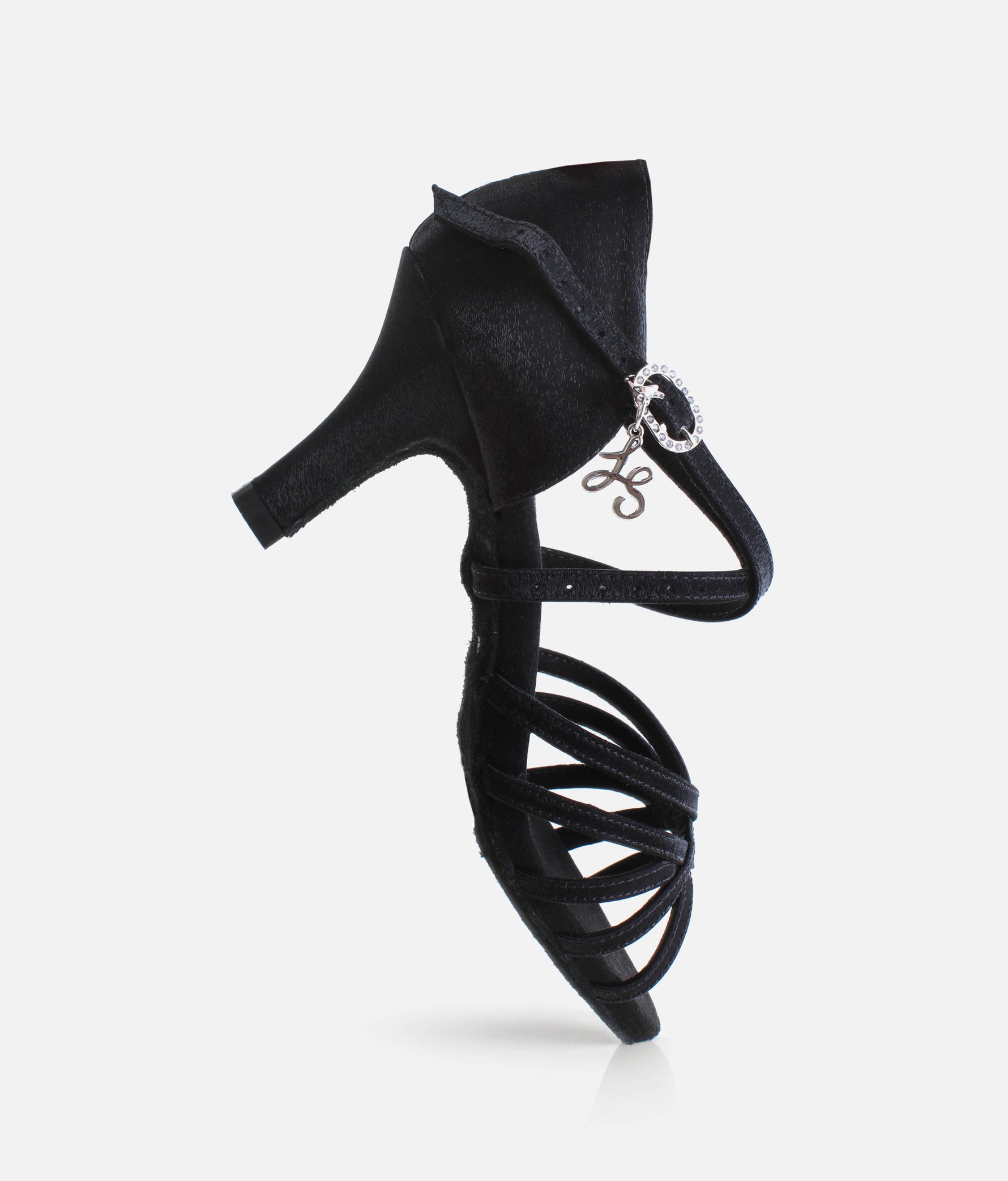 Satin Latin Dance Sandals with Hybrid Sole | BL304 CHA CHA