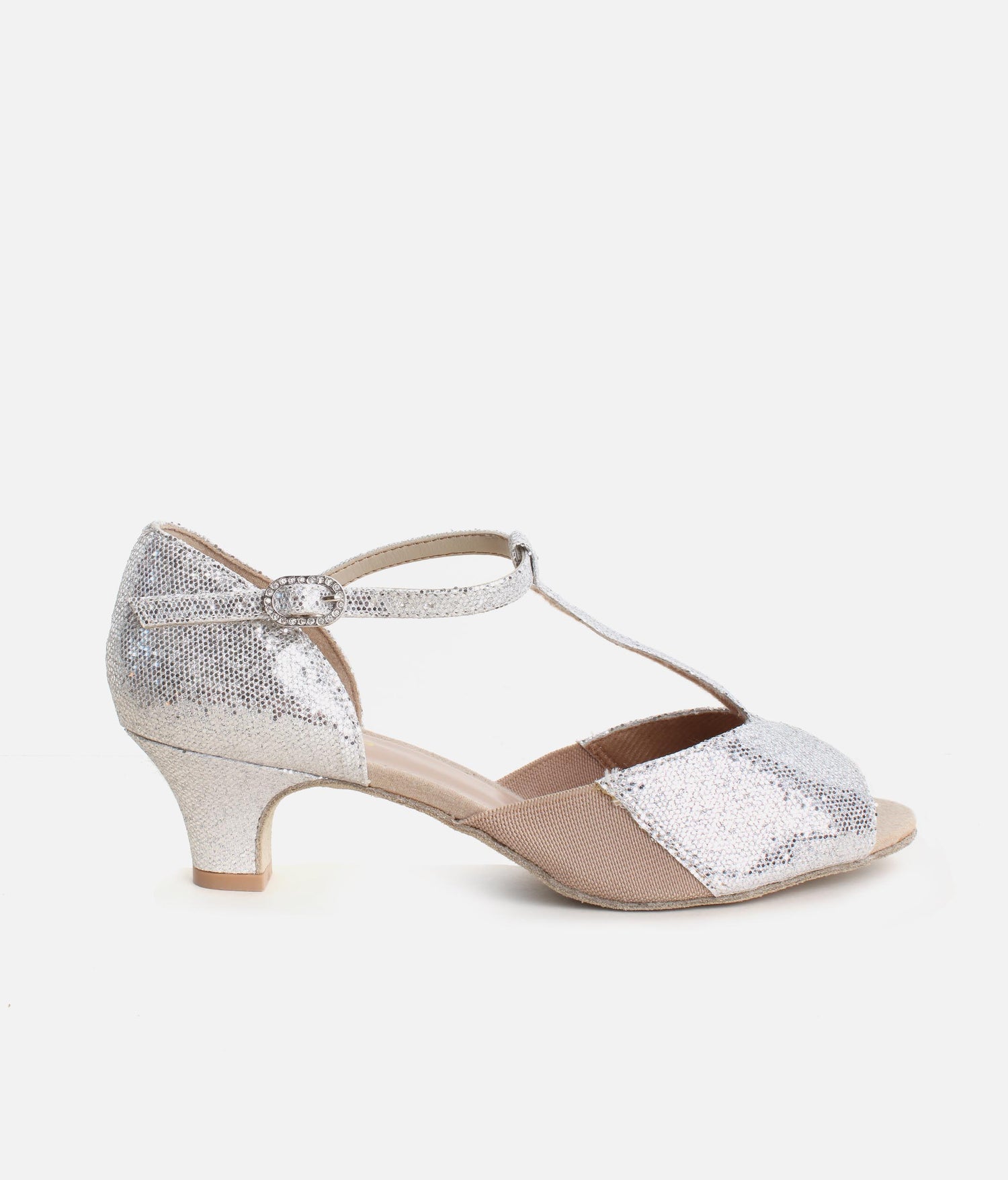 Women’s Sparkle Open-Toe Ballroom Shoes for Social & Latin Dancing - BL33 