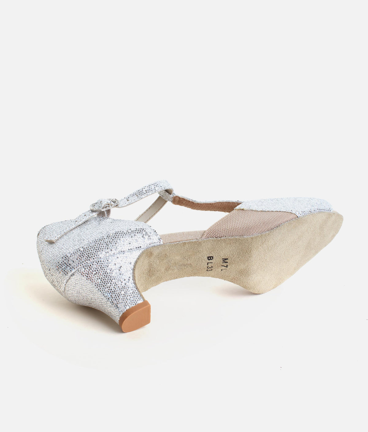 Women’s Sparkle Open-Toe Ballroom Shoes for Social & Latin Dancing - BL33 