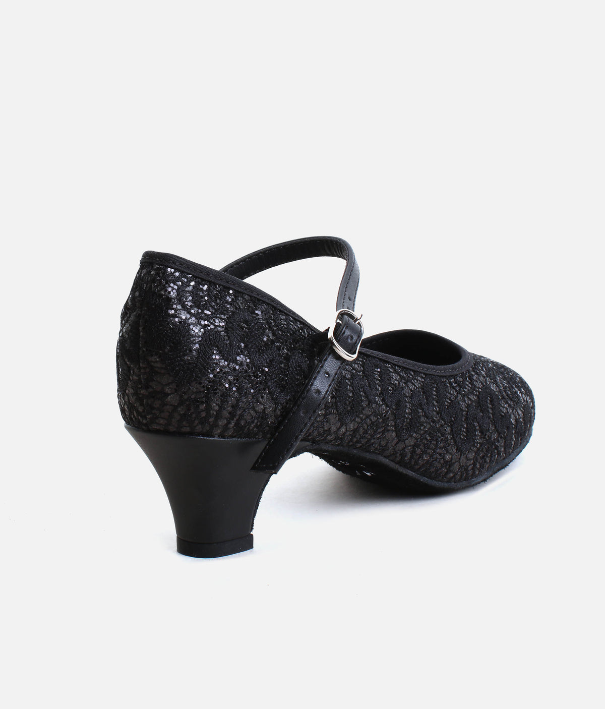 Low Heel Ballroom Dance Shoes 1.5” - Sparkle Closed Toe | BL502