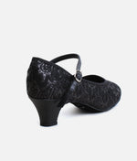 Low Heel Ballroom Dance Shoes 1.5” - Sparkle Closed Toe | BL502