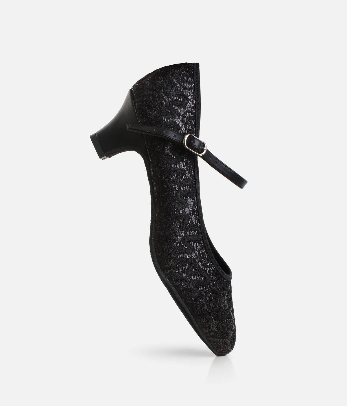 Low Heel Ballroom Dance Shoes 1.5” - Sparkle Closed Toe | BL502