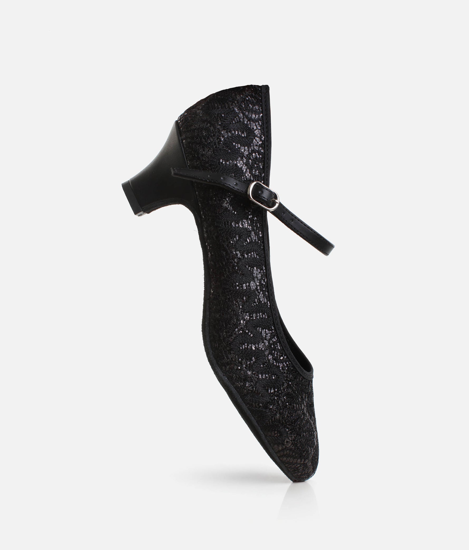 Low Heel Ballroom Dance Shoes 1.5” - Sparkle Closed Toe | BL502