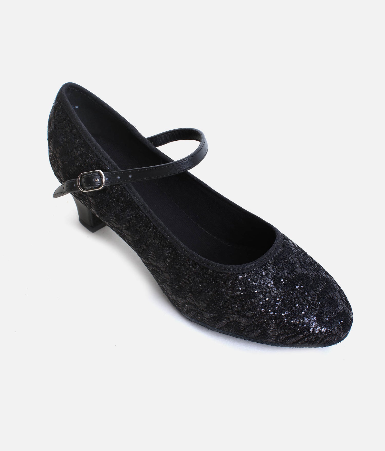 Low Heel Ballroom Dance Shoes 1.5” - Sparkle Closed Toe | BL502