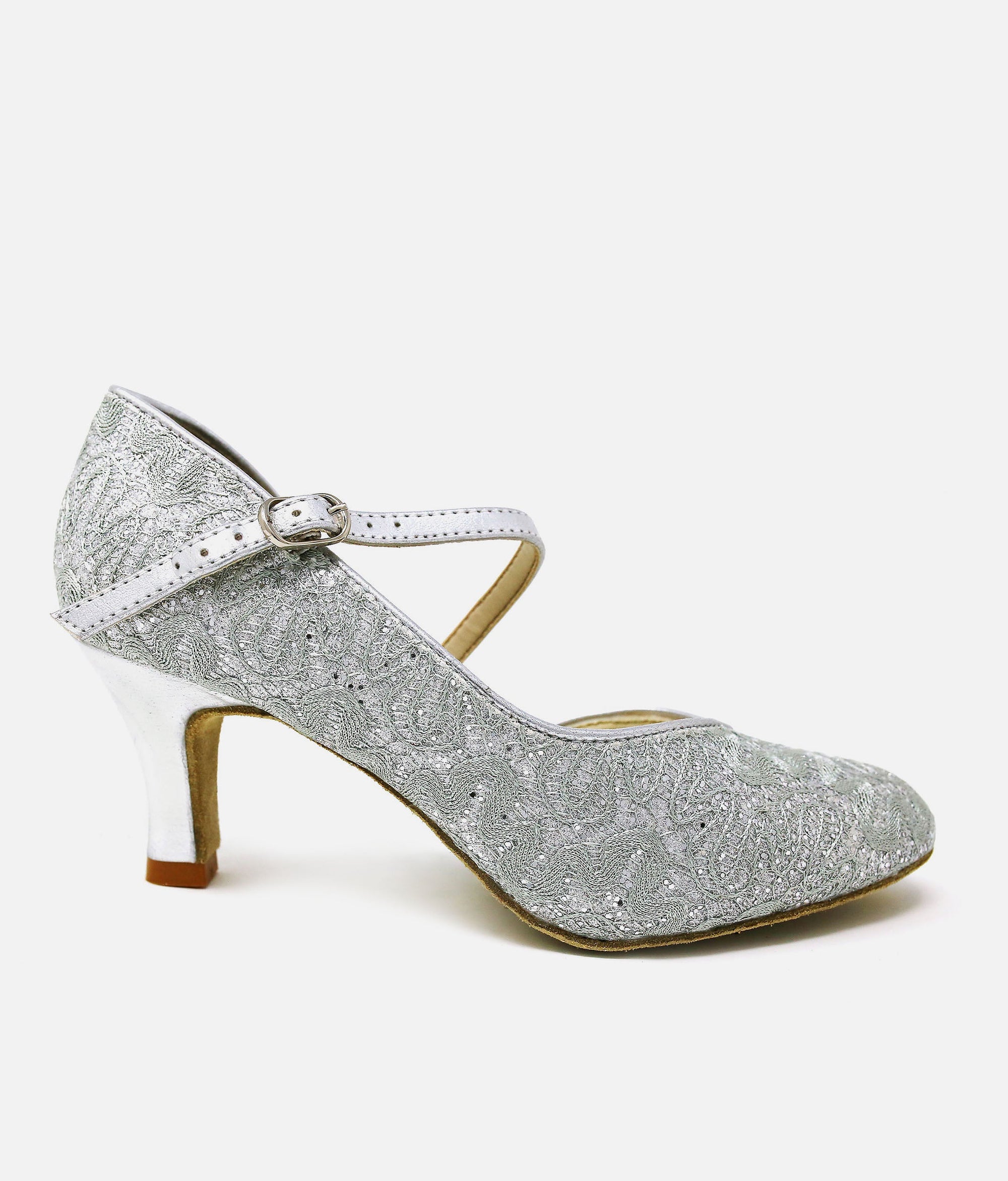 Closed Toe Ballroom Shoe - BL 504 #silver_3-UK
