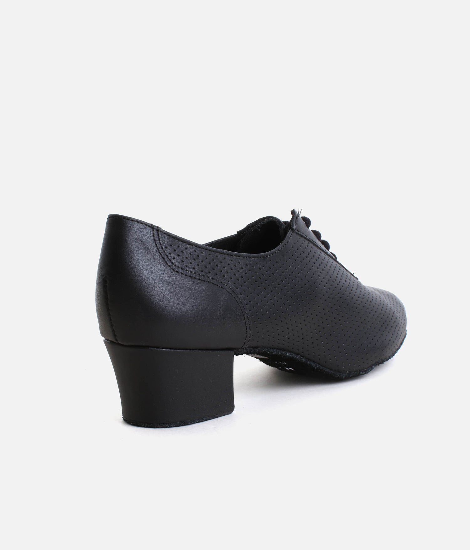 Leather Ballroom Practice Shoes 1.5” Heel - Lace-Up Dance Shoes | BL54