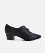 Leather Ballroom Practice Shoes 1.5” Heel - Lace-Up Dance Shoes | BL54